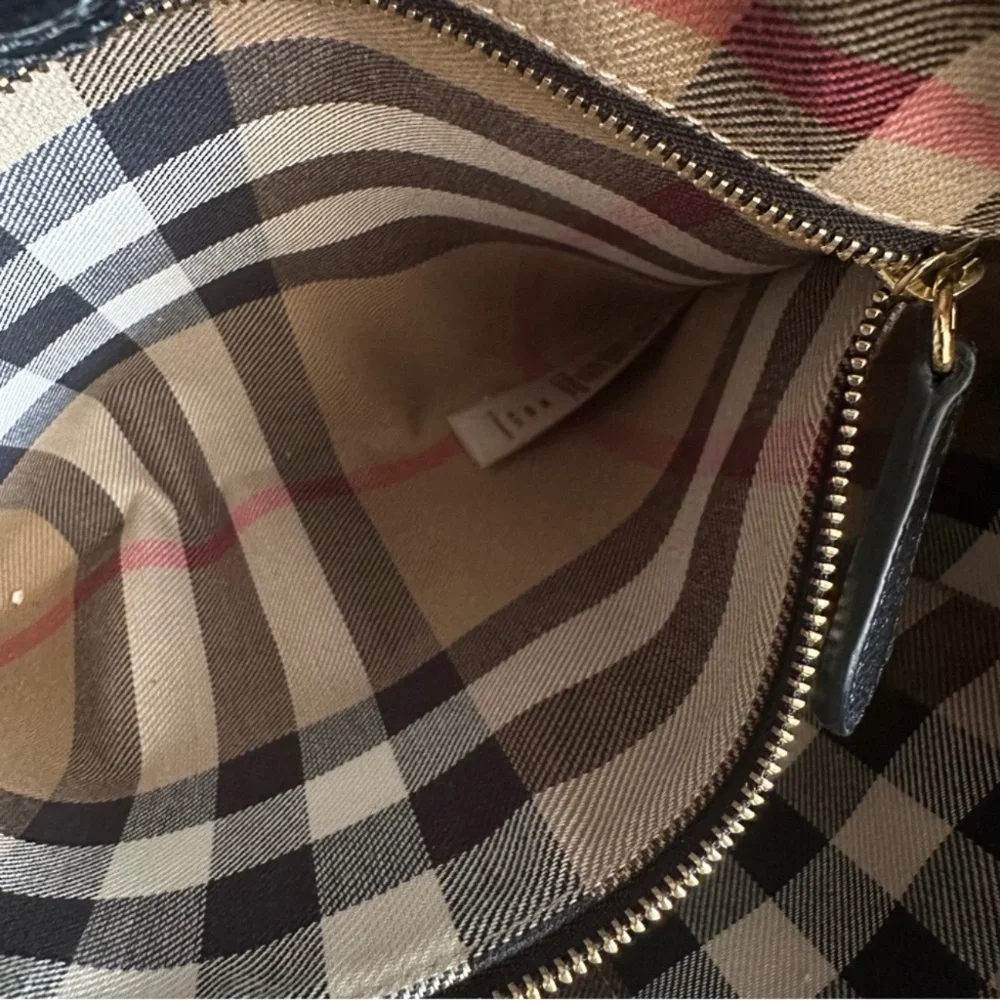 Burberry Elmstone‎ Black Leather Hobo Bag